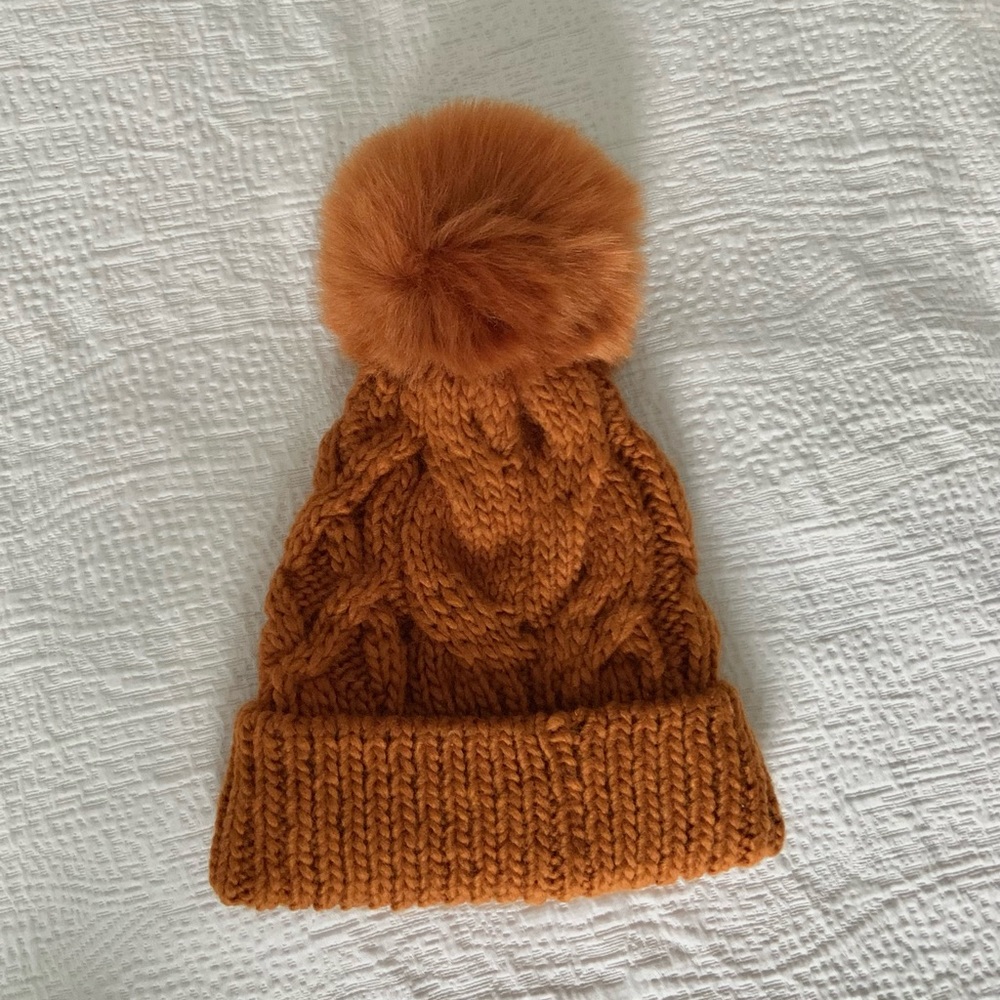 Free People Summit Cable Pom Beanie